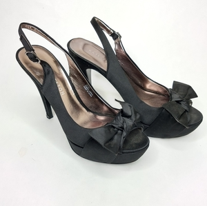 Escarpins à Talons Hauts Evie En Satin Kate Preston - Taille 5 - Slingback à Plateforme